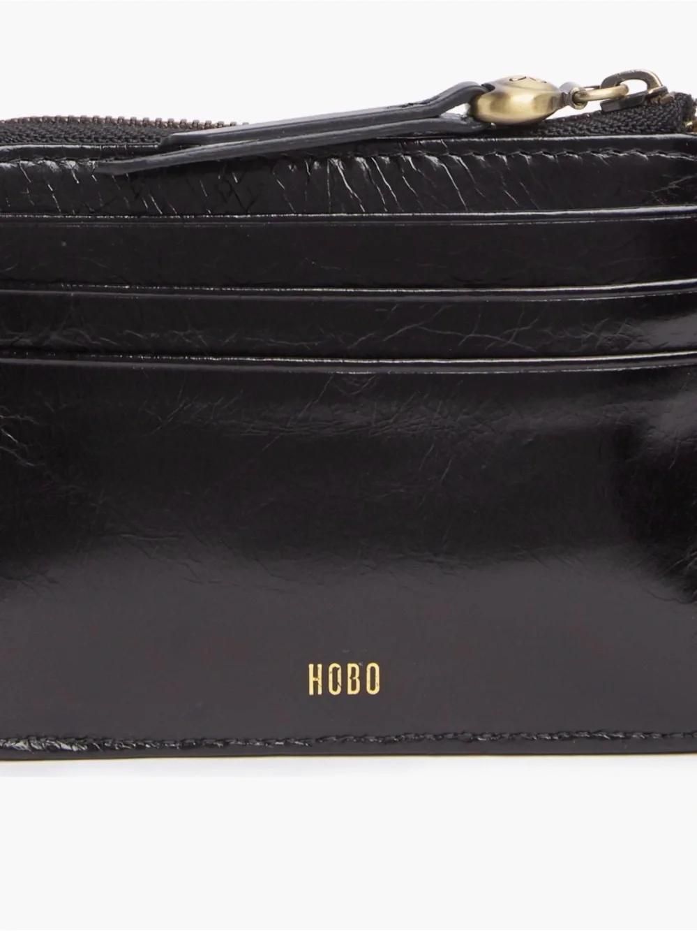 NWT HOBO Black Leather Wallet Cardholder